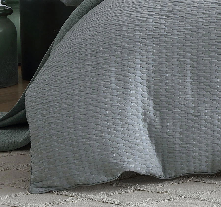 Frankie Quilt Cover Set Range Sage - Image 3