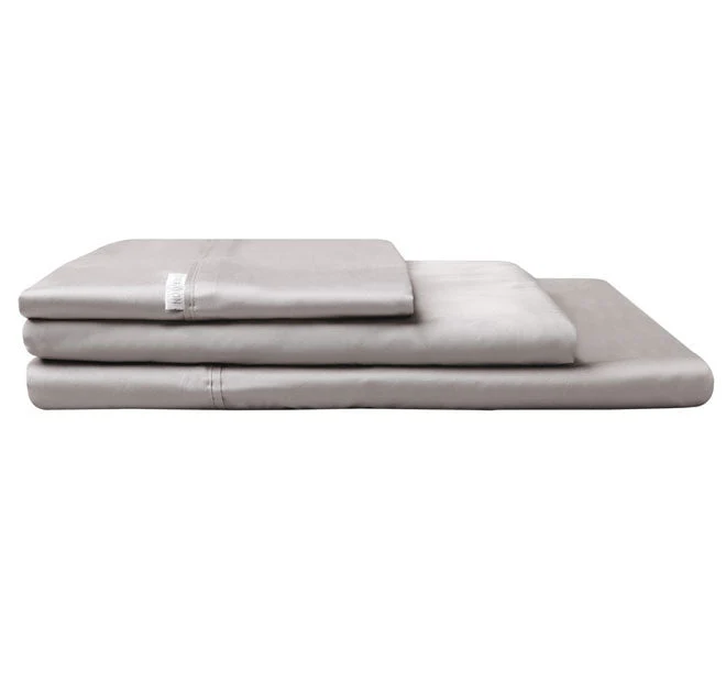Hotel Grande 400THC Egyptian Cotton Sateen Mega Sheet Set Range Pewter - Image 2