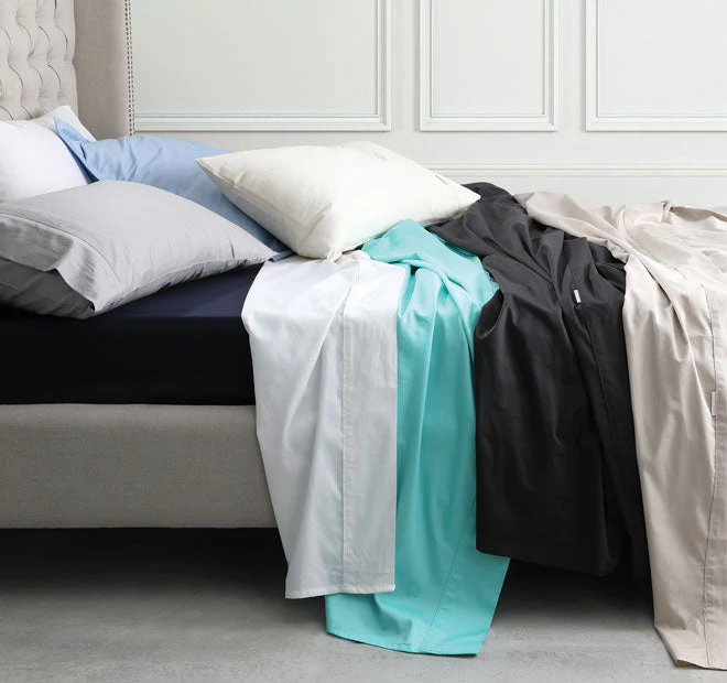 Hotel Grande 400THC Egyptian Cotton Sateen Mega Sheet Set Range Pewter - Image 3