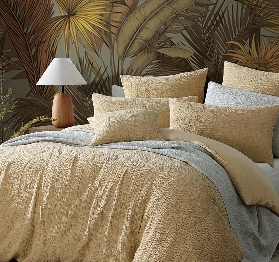 Navajo Quilt Cover Set Range Mustard - Image 5