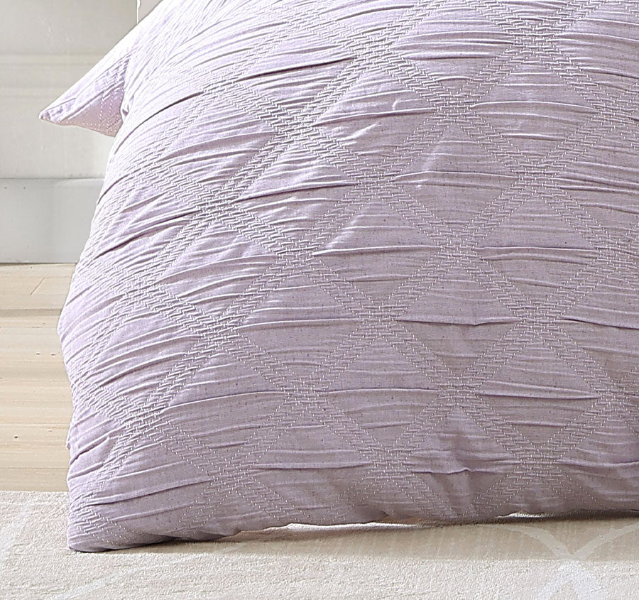 Reine Quilt Cover Set Range Lilac - Image 3