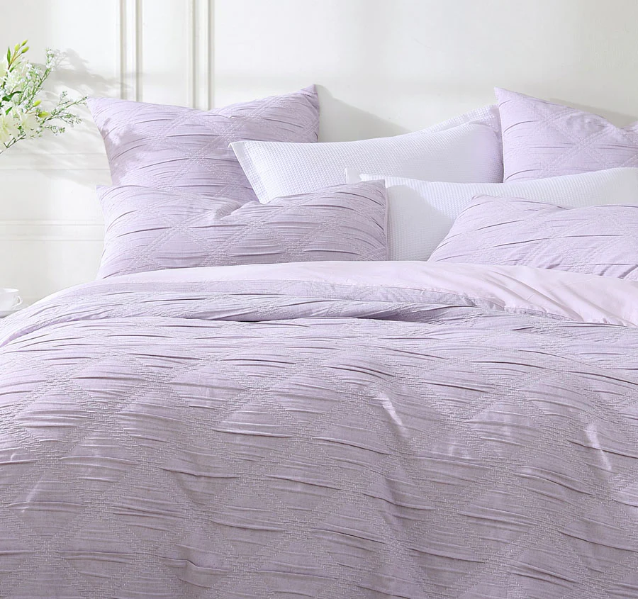 Reine Quilt Cover Set Range Lilac - Image 4