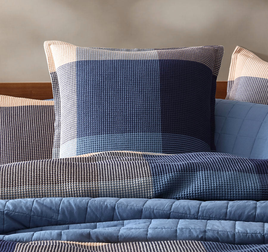 Sadie European Pillowcase Navy - Image 3