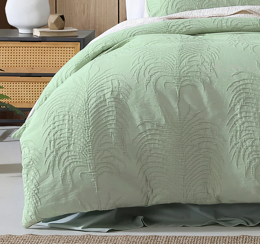 Tropicana Quilt Cover Set Range Sage - Image 3