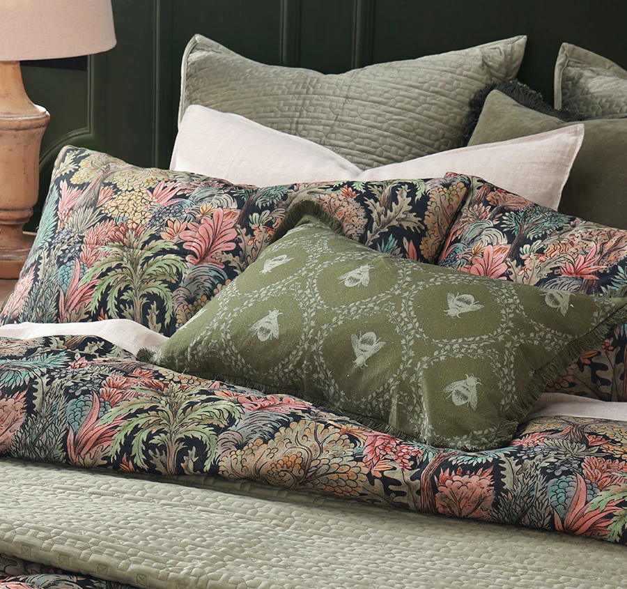 Anders Bedspread Set Range Green - Image 4