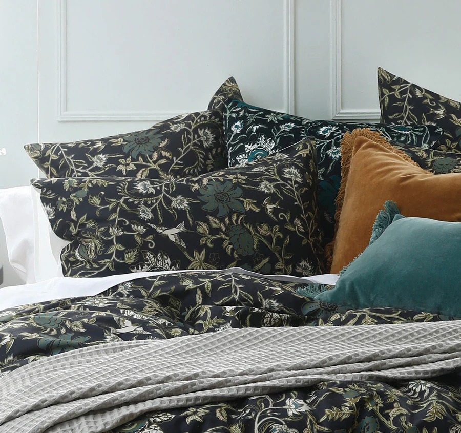 Ivy Quilt Cover Set Range Ebony - Image 4
