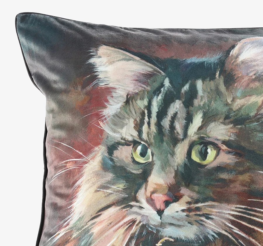 Pawtrait 50x50cm Filled Cushion Cat N Mouse - Image 2