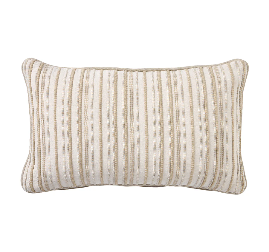 Alpina Stripes 30x50cm Filled Cushion Sand
