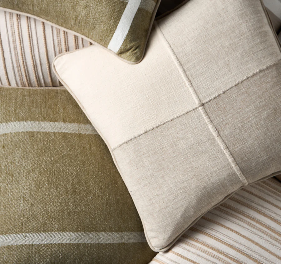 Alpina Stripes 50x50cm Filled Cushion Sand - Image 3