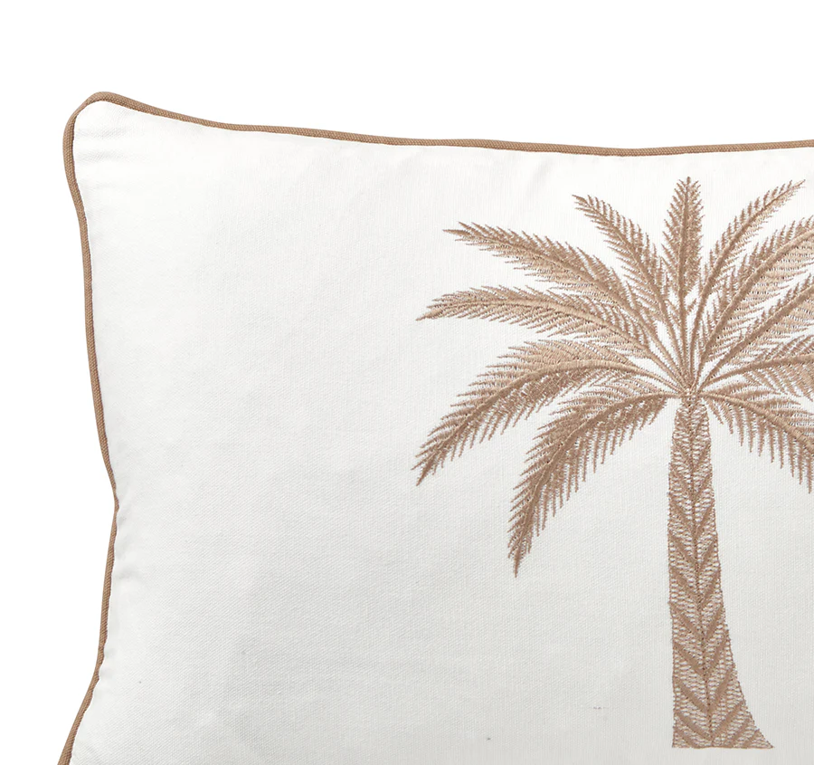 Azure Palm 30x50cm Filled Cushion Sand - Image 2