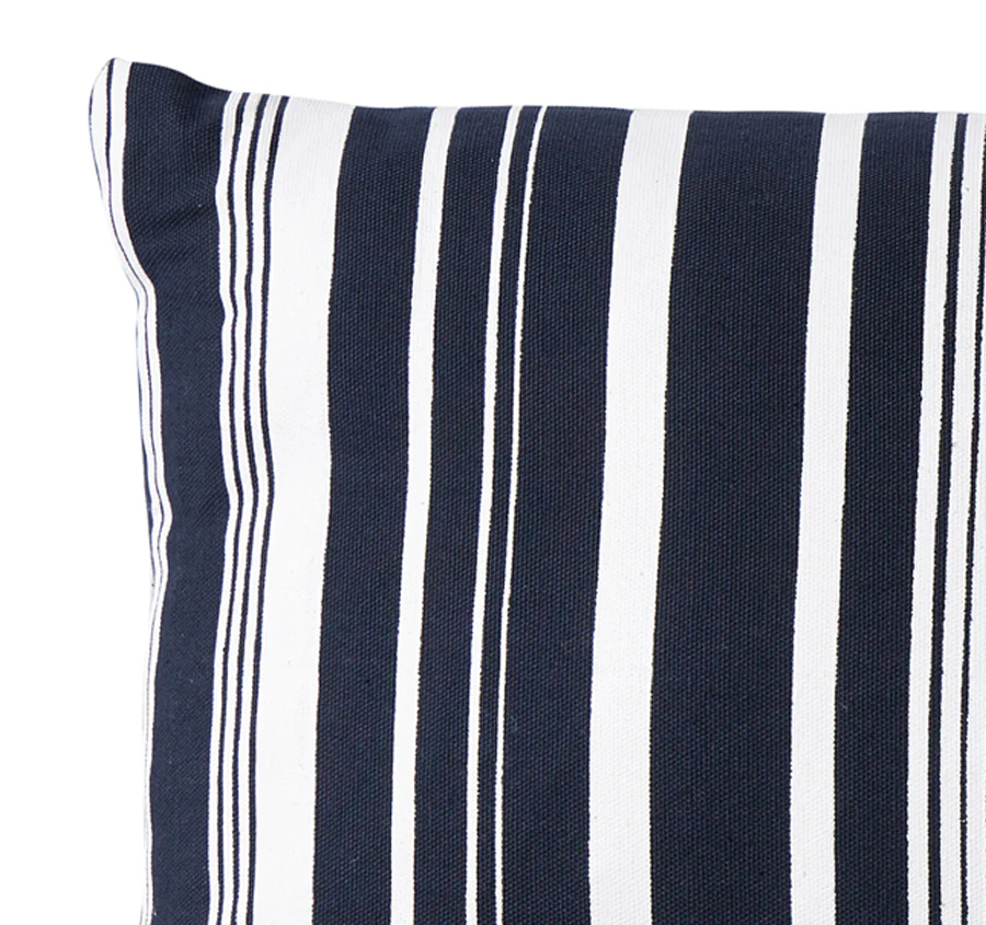 Capri Stripes 30x50cm Filled Cushion Navy - Image 2