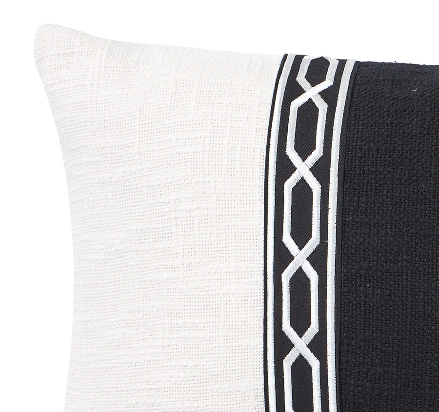 Celine Stripe 30x50cm Filled Cushion - Image 2