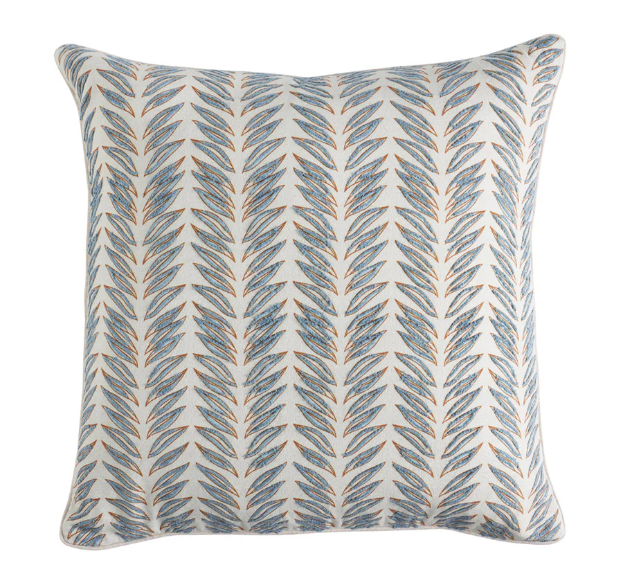 Leafy Cayman 50x50cm Filled Cushion Sky Blue