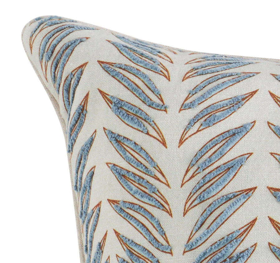 Leafy Cayman 50x50cm Filled Cushion Sky Blue - Image 2