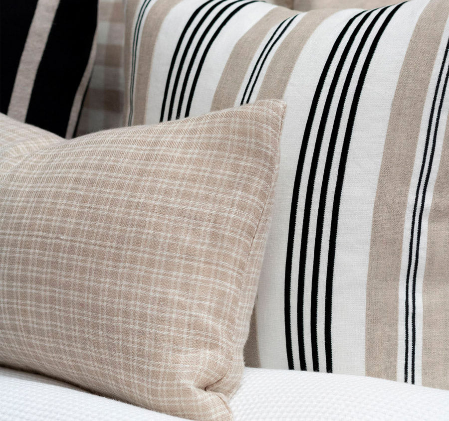 Linen Bordeaux 50x50cm Filled Cushion Sand - Image 5