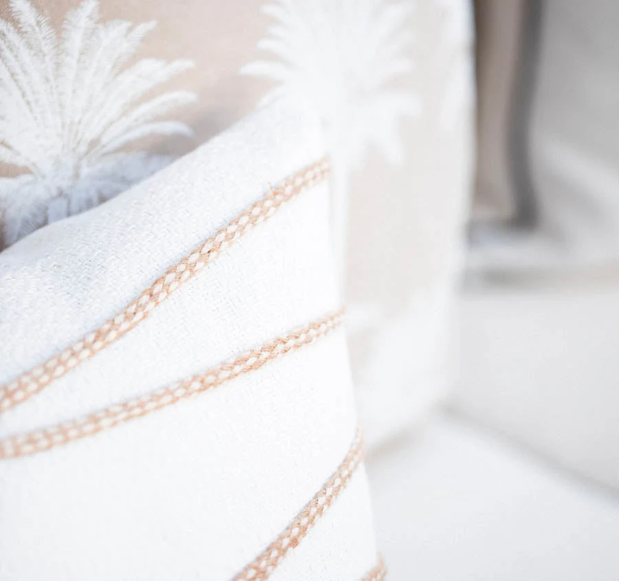 Mykonos Rope 30x50cm Filled Cushion White - Image 5