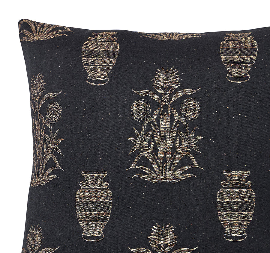 Olympia Palm 50x50cm Filled Cushion Black - Image 2