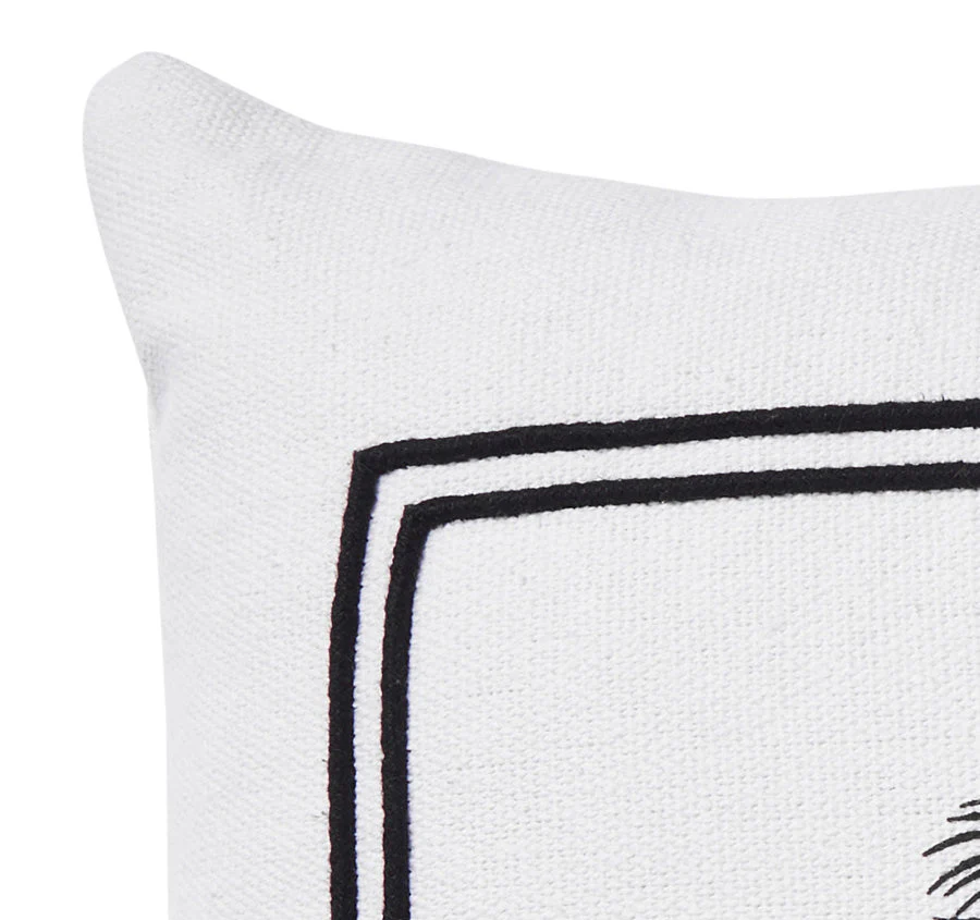 Raffles Palm 50x50cm Filled Cushion Black - Image 2
