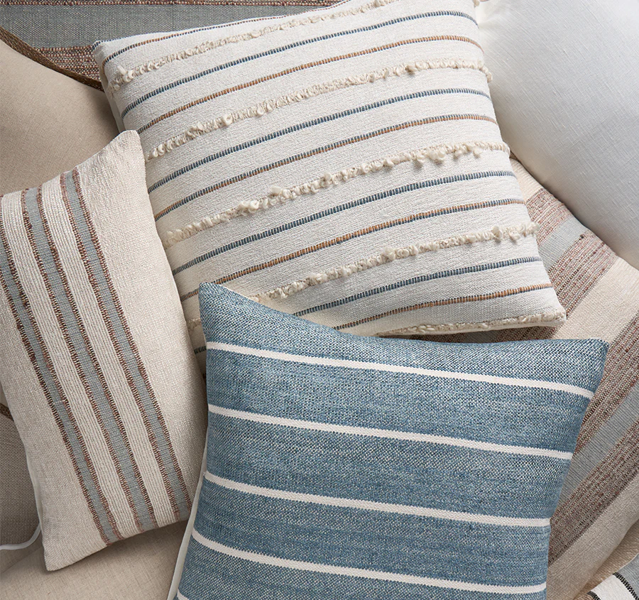 Riviera Mornington Stripe 50x50cm Filled Cushion - Image 3