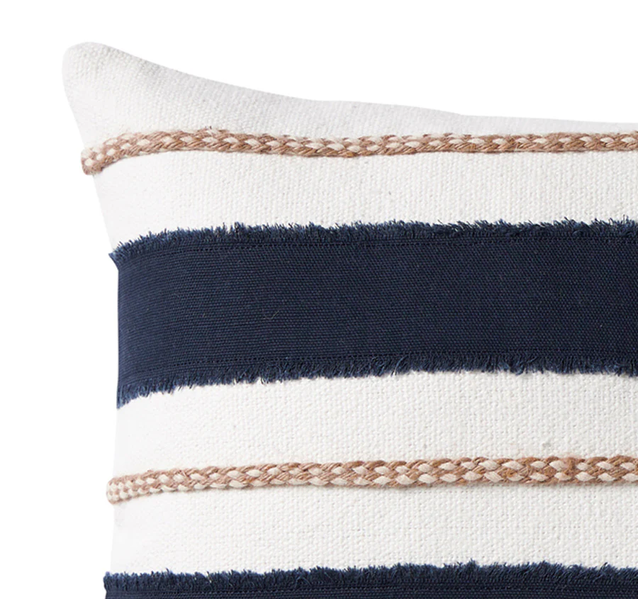 Saint Tropez 30x50cm Filled Cushion Navy - Image 2