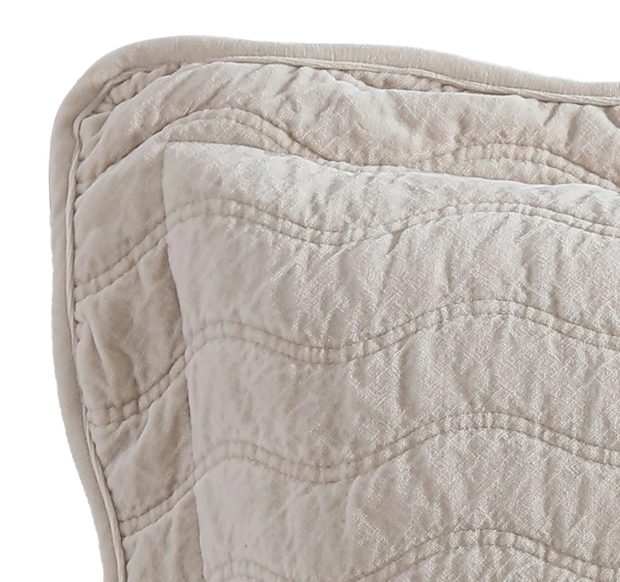 Indiana European Pillow Sham Stone - Image 2