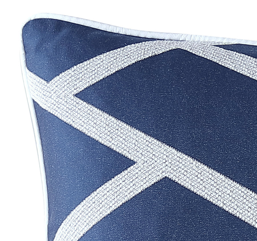 Kennedy European Pillowcase Navy - Image 2