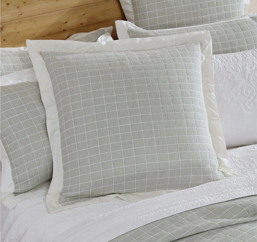 Kingston European Pillowcase Moss - Image 3