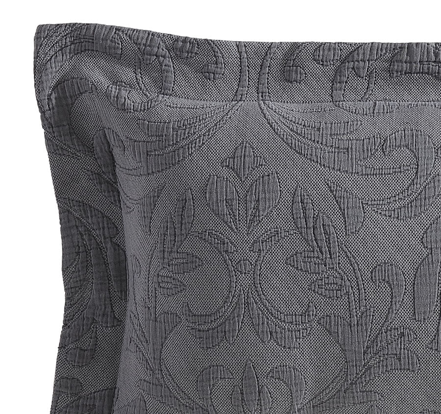 Marbella 30x50cm Filled Cushion Charcoal - Image 2