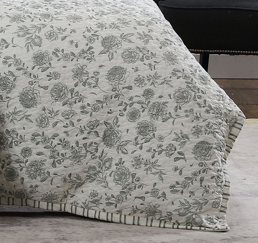 Martha's Orchard Quilt Cover Set Range Sage - Image 3
