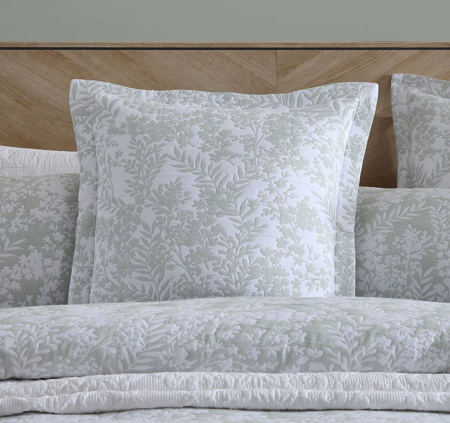 Quinn European Pillowcase Sage - Image 3