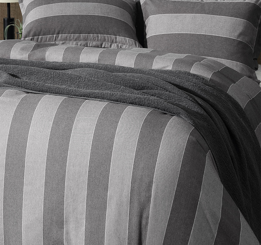 Thatcher Quilt Cover Set Range Charcoal - Image 5