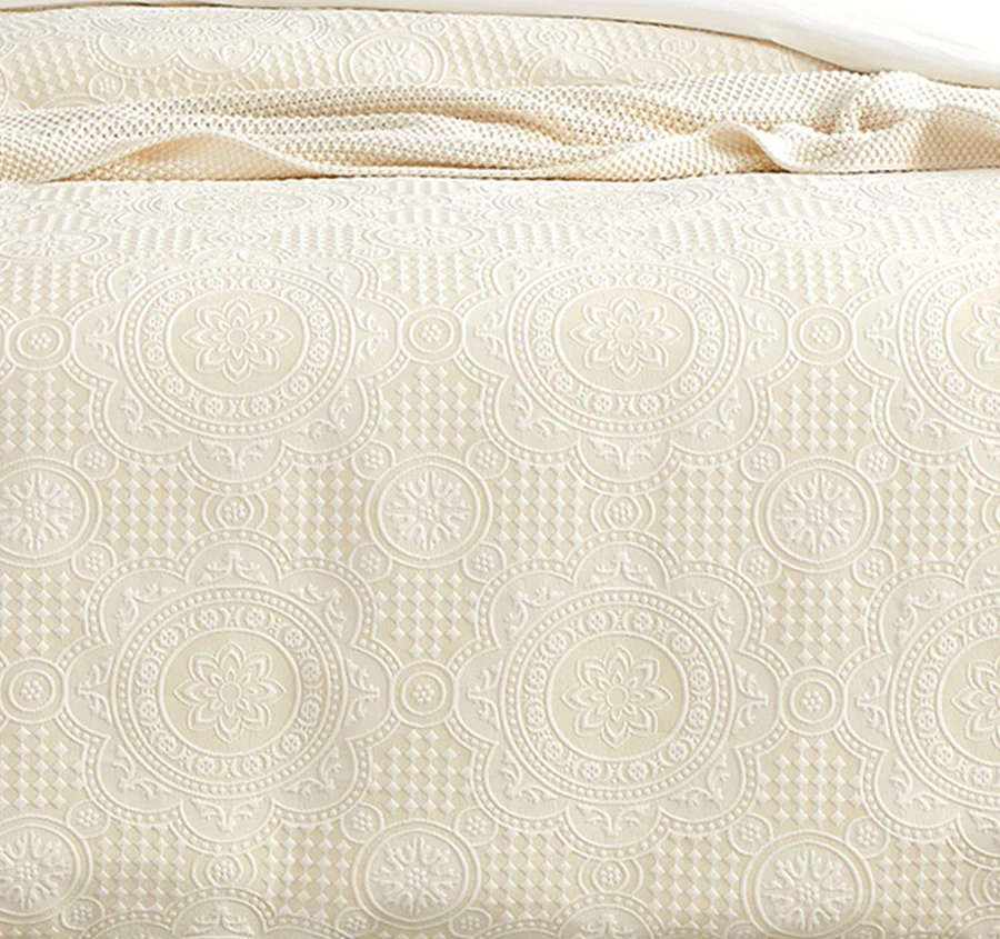 Dakota Quilt Cover Set Range Beige - Image 2