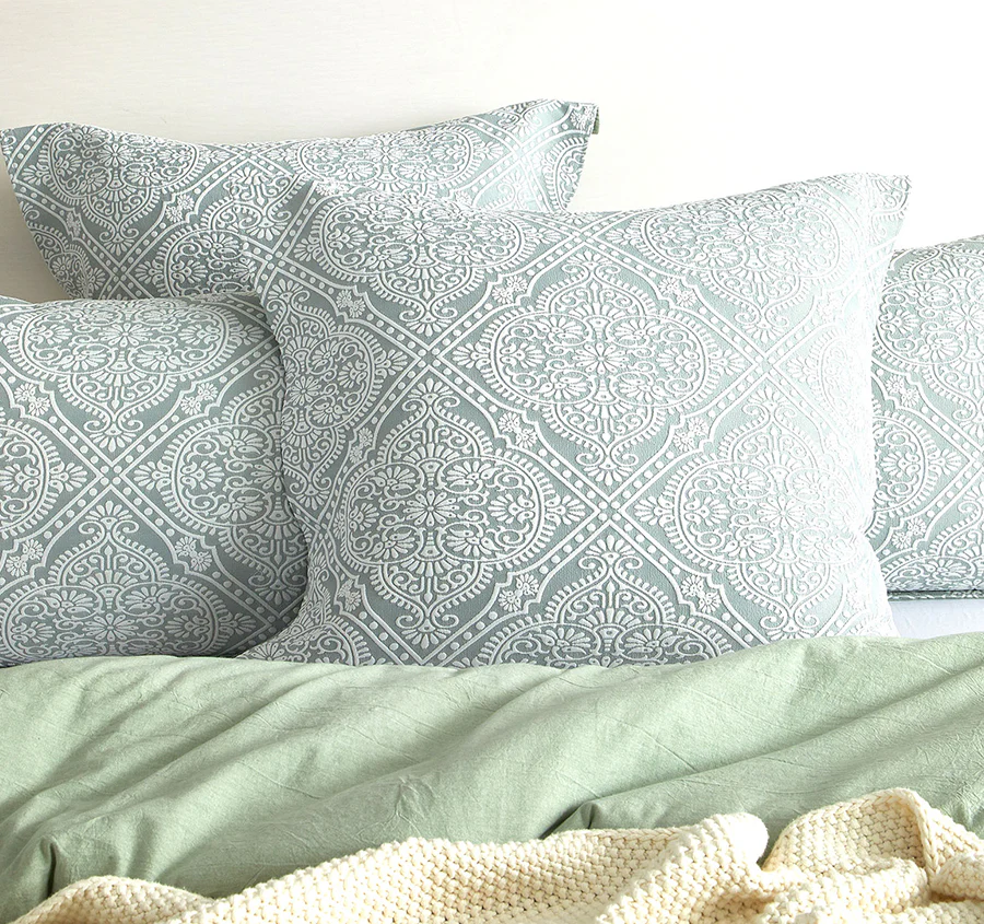 Mayfair Quilt Cover Set Range Sage - Image 5