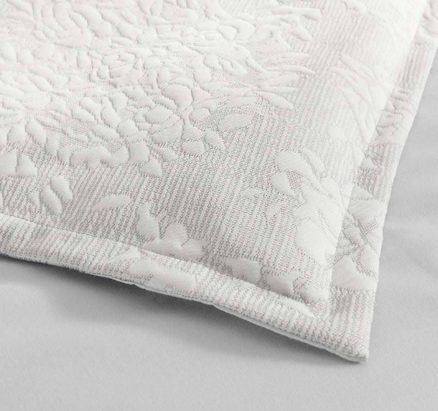 Chloe Jersey Quilt Cover Set Range Ivory - Image 2