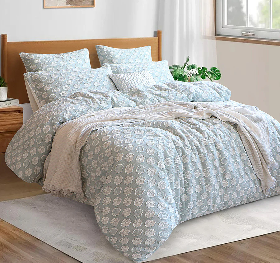 Coralium Quilt Cover Set Range Aqua - Image 5