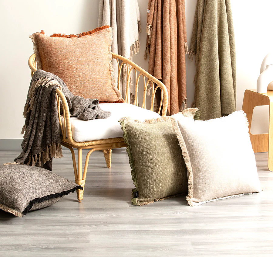 Franco 50x50cm Filled Cushion Olive - Image 4
