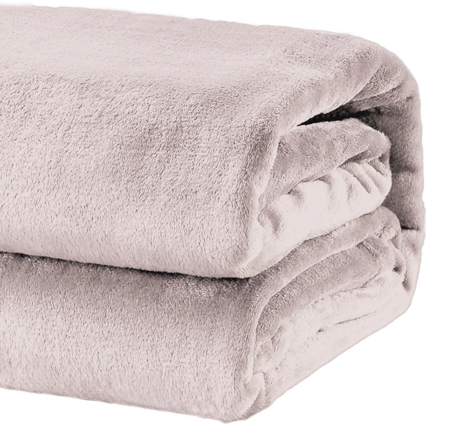 Heavy Weight Acrylic Mink Blanket Rose - Image 3