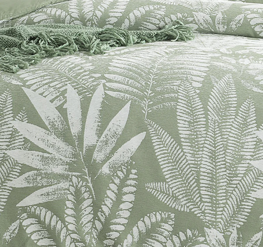 Lansfield Quilt Cover Set Range Sage - Image 2