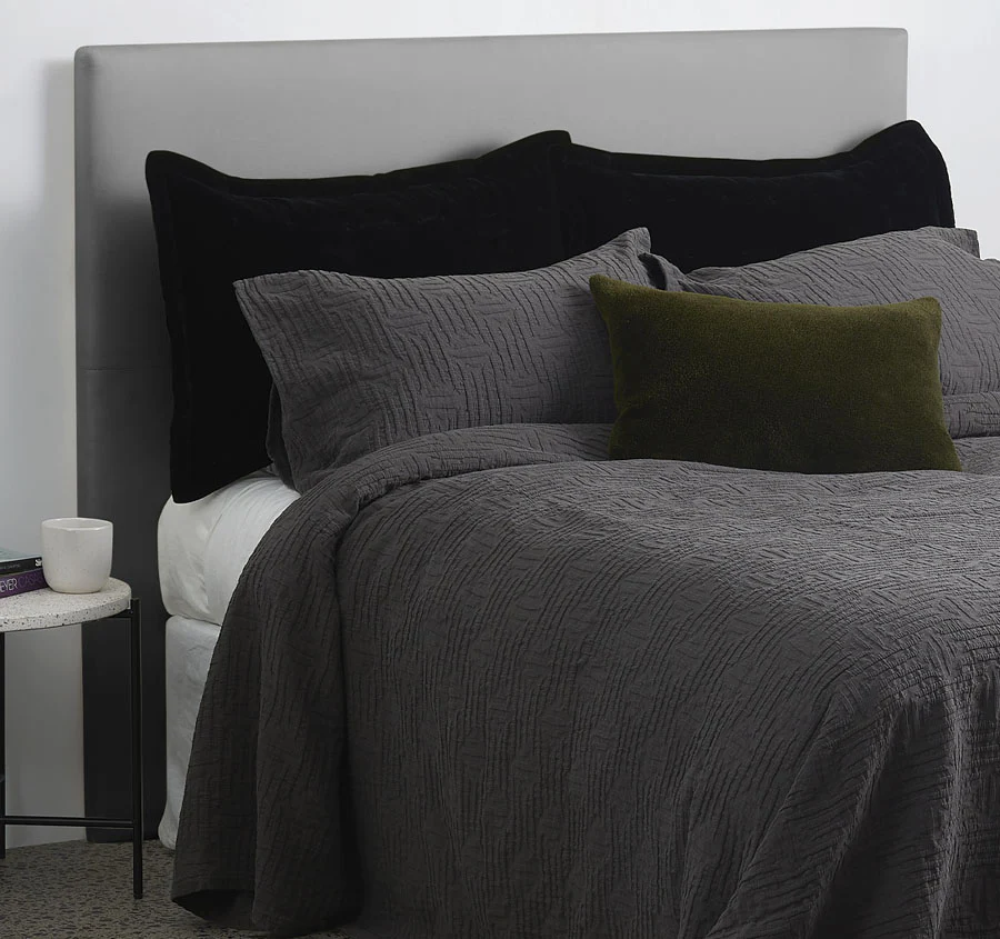 Capsule Bedspread Set Range Charcoal - Image 4
