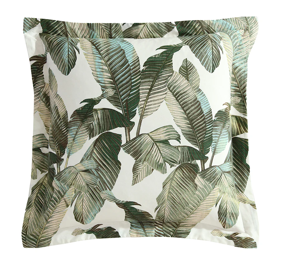 Fiesta Palms European Pillowcase Green