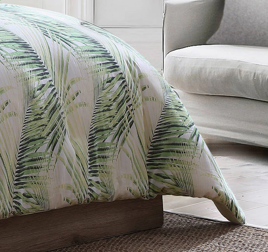 Kauai Quilt Cover Set Range Jasmine Green - Image 3