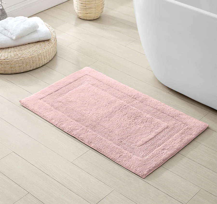 Longbranch 2800GSM Cotton Bath Mat Range Petal Pink - Image 4