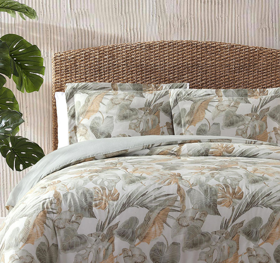 Raw Coast Quilt Cover Set Range Green and Gold - Image 4