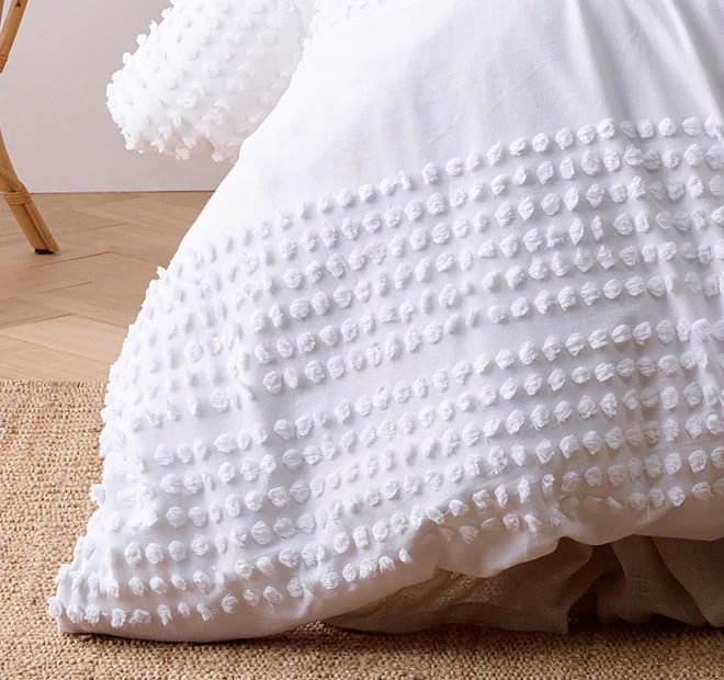Betty Quilt Cover Set Range White - Image 3