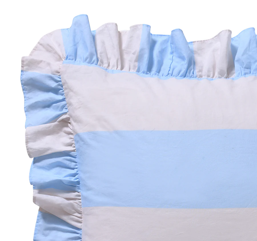 Candy Ruffle European Pillowcase Blue - Image 2