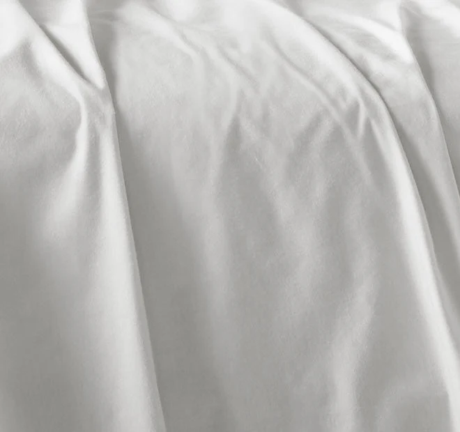 Eucalyptus Cotton Sheet Set Range White - Image 2