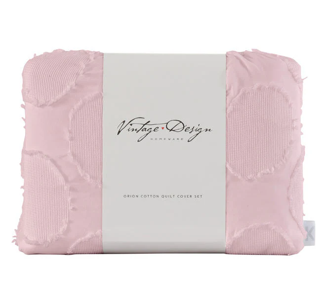Orion Quilt Cover Set Range Blush - Image 5