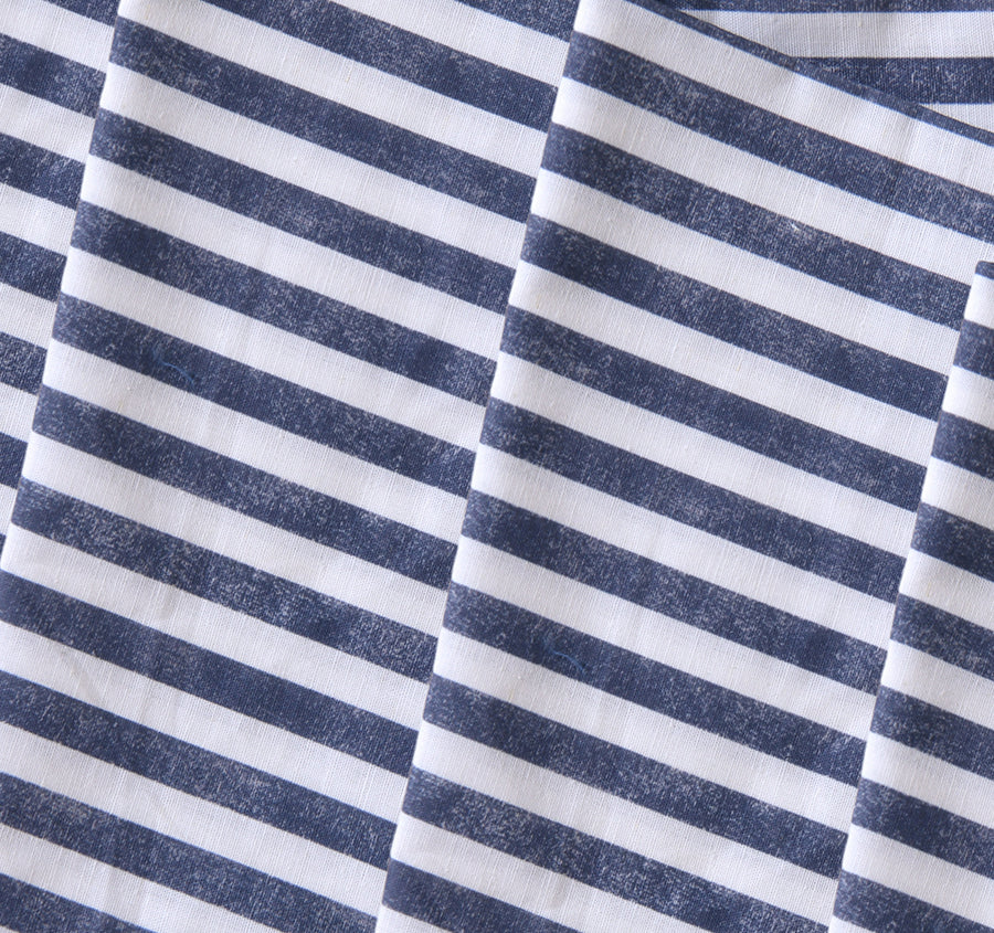 Riviera Stripe 4 Piece Napkin Set Blue - Image 2