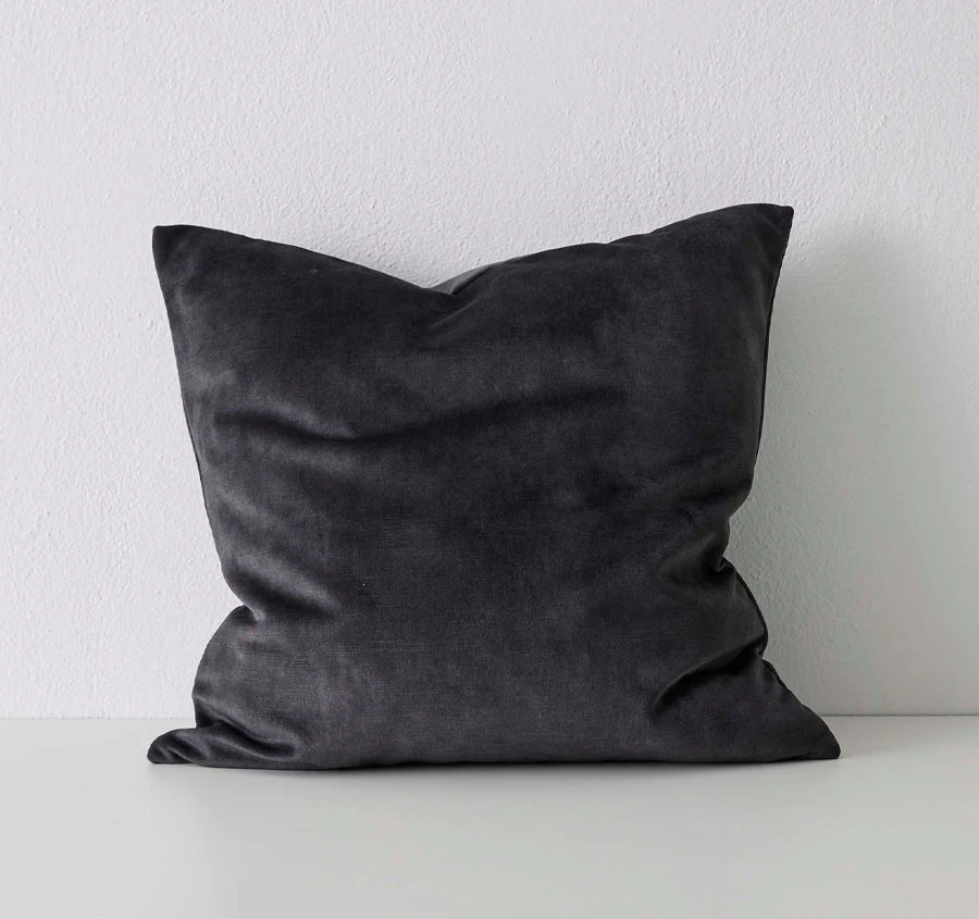 Ava 50x50cm Filled Cushion Coal - Image 3