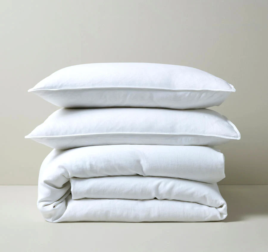 Ravello Linen Quilt Cover Range White - Image 6